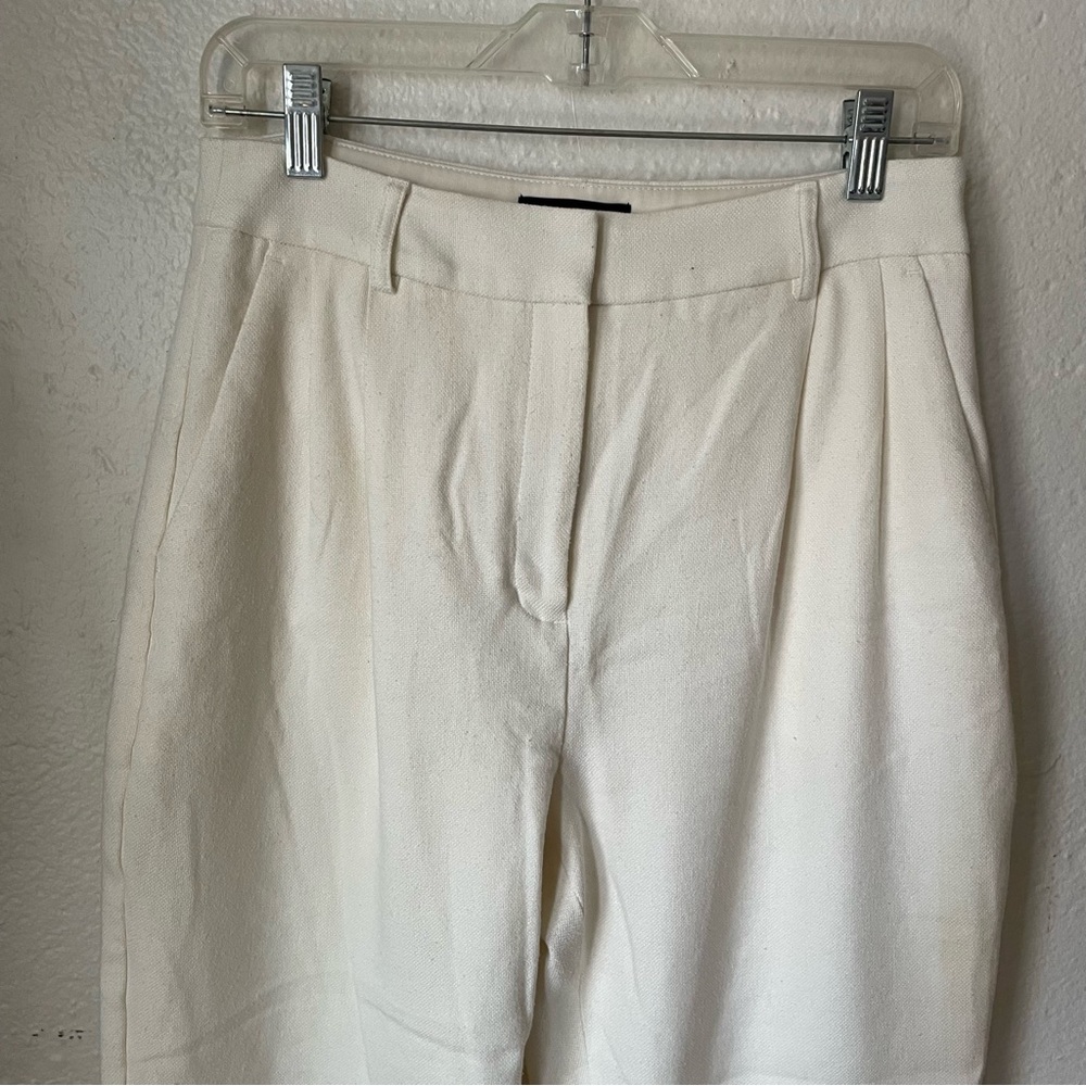 Pleated trousers high rise ankle crop - Picture 2 of 9